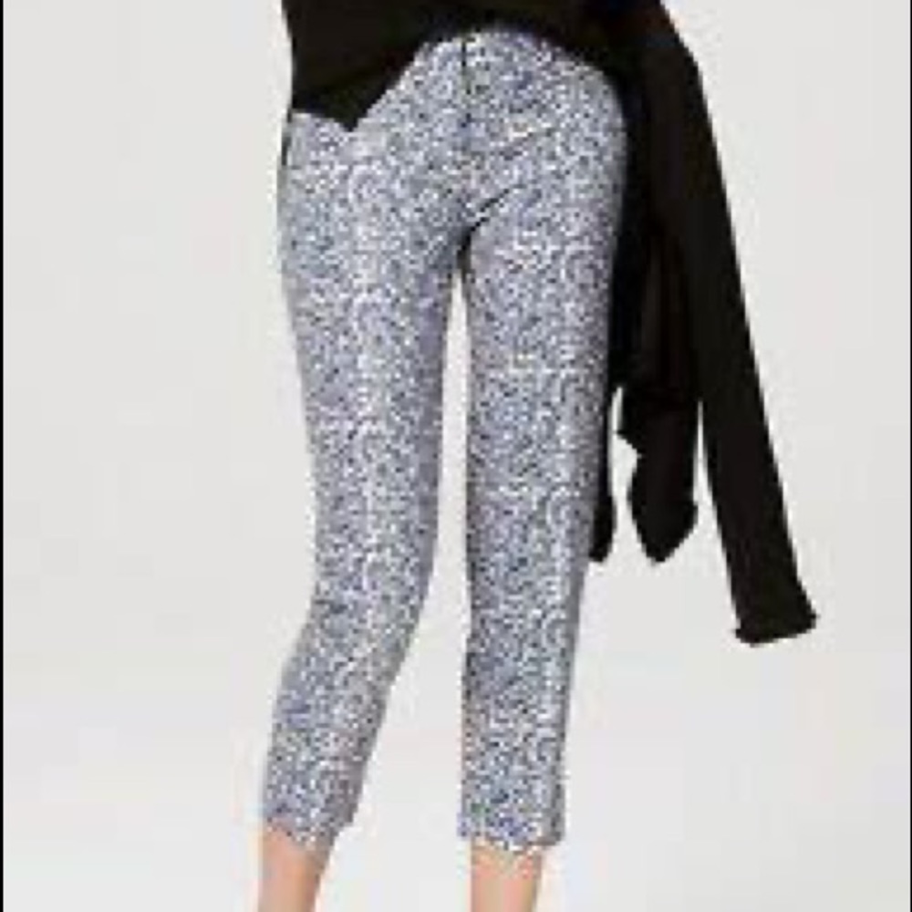 🌸⭐️Ann Taylor loft Julie riviera pant blue 4